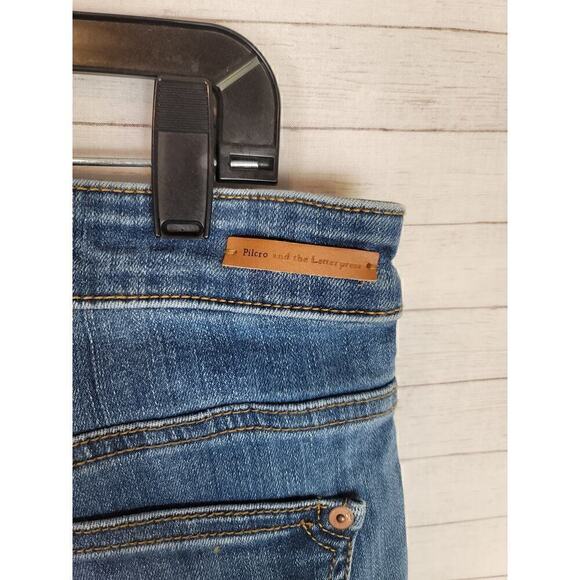 PILCRO & THE LETTERPRESS HIGH RISE SKINNY MID WASH JEANS, SZ 31 - Picture 9 of 14